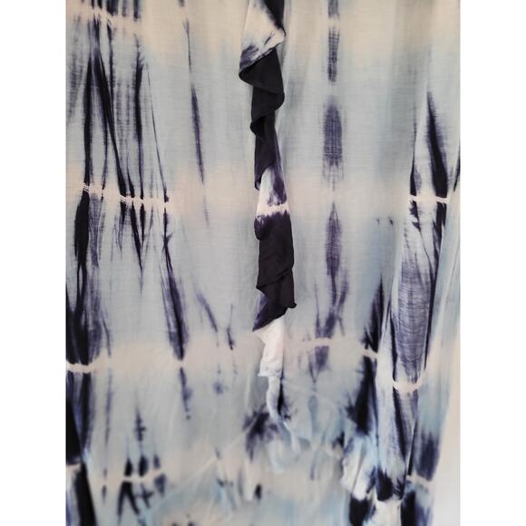 Raviva Women's Tie Die Blue Swim Suit Coverup Skirts or Dress Size XL #17 - Picture 2 of 4